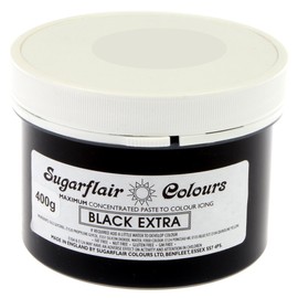 Sugarflair Spectral Paste Food Colouring - Black Extra 400g Bulk Pack
