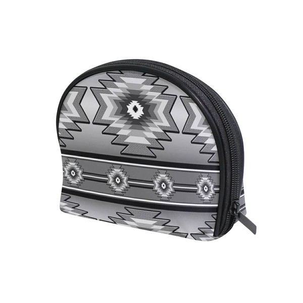 Navajo Ethnic Tribal Motifs Black White Women Shell Shape Makeup