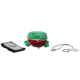 Giney Gatom Naruto Akatsuki Green Frog Wallet with Hidden Leafe Village Headband Necklace