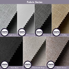 Graywind Roller Shades & Blinds & Curtains Fabric Samples (100% Blackout Shade)
