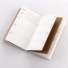 Robrasim - Insertos de repuesto para cuaderno de viaje de piel mediano de 6.7 x 4 pulgadas, juego de 3 semanales