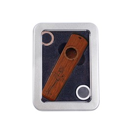 NOIAFZY 1Pcs Wooden Kazoo Flute Musical Instrument Mubarak Flute Wooden Play Ukulele Accompaniment Harmonica Diaphragm Wind Instrument Accessories