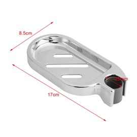 YUMILI Soap Holder Shower, Bathroom Soap Holder, Soap Dish, ABS Soap Dish Holder, Adjustable Shower Rail Slider, Practical Bathroom Gadget, Suitable for Toilet