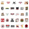 54 PCS Do Not Touch Warning Stickers,Self Adhesive Peel and