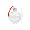 Veemoon 10pcs Christmas Empty Juice Bottles Bulb Clear Fillable Candy
