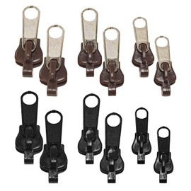 EPCDBBRT 12 Piece Replacement Zip Pullers, Zip Replacement Parts, Zip Accessories, Removable Zip Pullers, Zip Fixing Kit, Zip Repair Kit