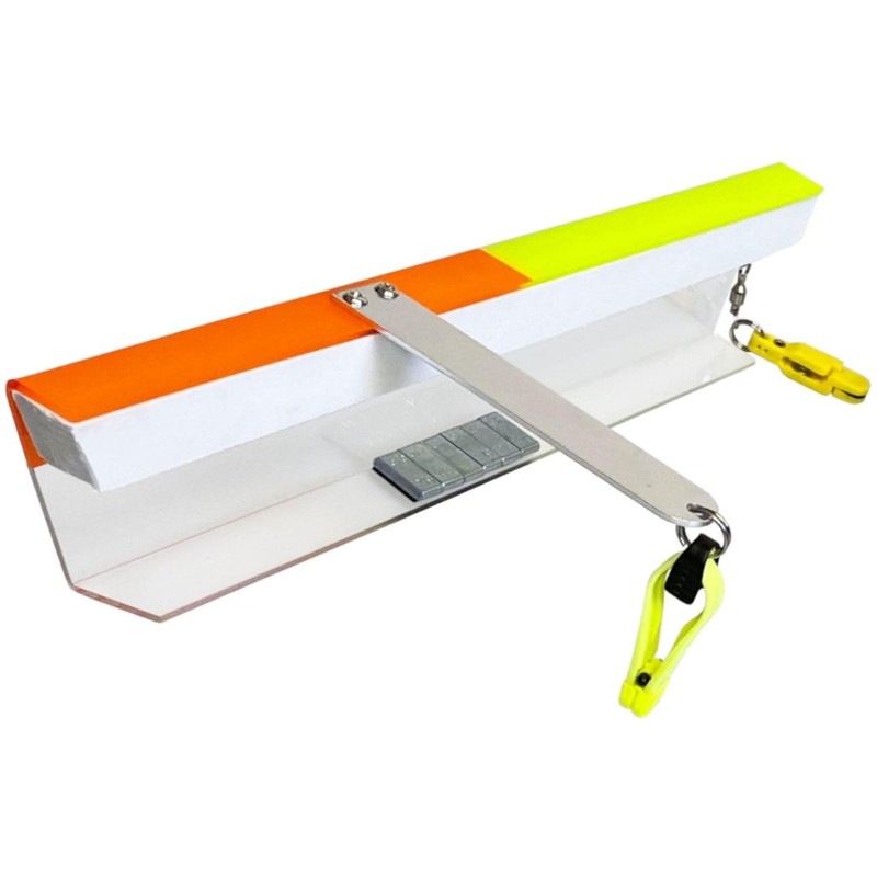 Rhino Premium Flexiboard Trolling Tackle - Orange/Yellow, One Size