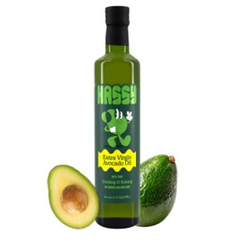 HASSY Extra Virgin Avocado Oil – Premium Flavor for Dressings, Drizzling & Finishing - Non-GMO, 17.2 fl oz, 510 ML - Created by Avocado Farmers in Mexico - Cooking Oil - 100% Pure Avocado Oil - Premium taste - Perfect for gifting
