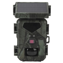 Solar Trail Camera, 20MP 1080P IP65 Waterproof Hunting Camera with Built In Solar Panel, Compact Wildlife Monitor Camera with 65 Feet NightDistanceRecording