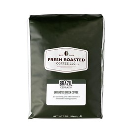 Fresh Roasted Coffee, Unroasted Brazil, Kosher, 5 Pound