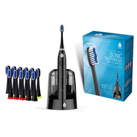 Pursonic S750 Sonic SmartSeries Electronic Power Rechargeable Battery Toothbrush Black