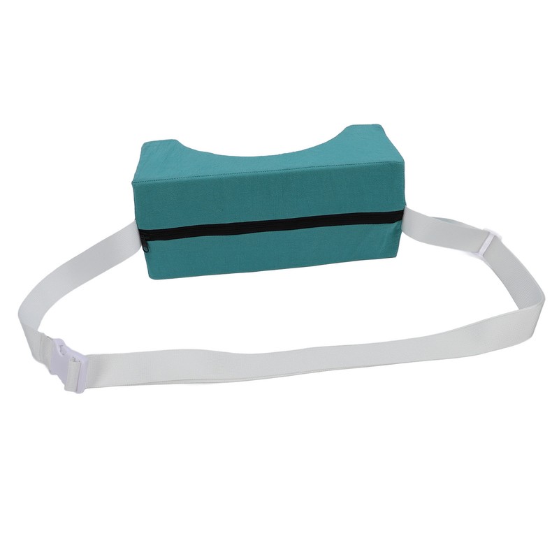 Head Positioner Pillow Green Cotton Cloth Comfortable Breathable Adjustable Neck