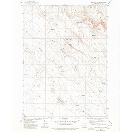 YellowMaps Weed Lake Butte OR topo map, 1:24000 Scale, 7.5 X 7.5 Minute, Historical, 1980, Updated 1980, 26.7 x 21.9 in - Polypropylene