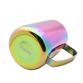 Dianoo Milchkännchen Edelstahl Titan beschichtet Cremige Latte Kaffee Cappuccino Au Lait Mehrfarbig 600ml