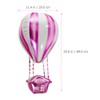 NUOBESTY 4pcs Hot Air Balloons 4D Shape Hot Air Aluminum