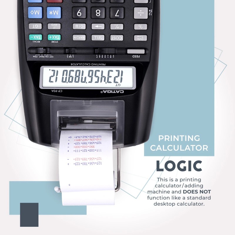 CATIGA New & Upgraded 2023 Printing Calculator Adding Machine 10