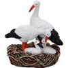 FADEDA Storks in the nest, height: 5 cm, hand-painted, detailed