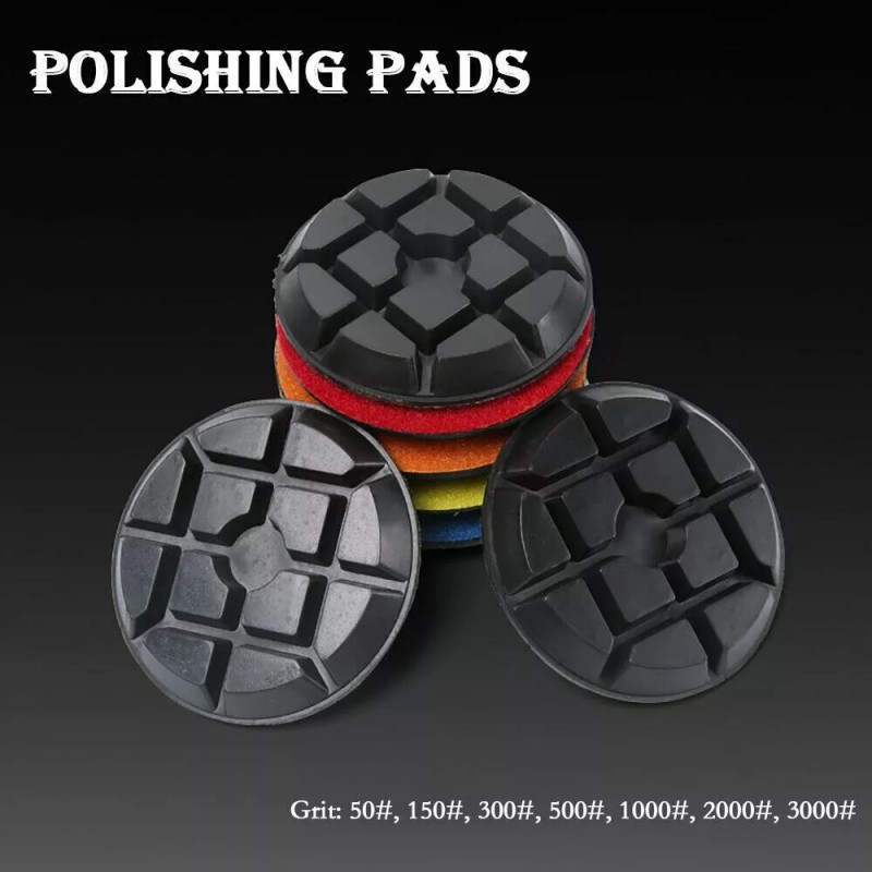Roxx Tools 7PCS Resin Diamond Floor Polishing Pads 3" Grit