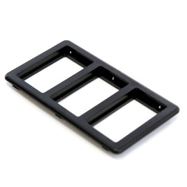 Red Hound Auto Switch Bezel Black 3-Slot Compatible with Jaguar XJS 1989-1996 for Power Windows (Sunroof or Convertible Top)