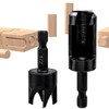 Yakamoz 8Pcs Wood Plug Cutter Set, 1/4" Hex Shank Straight