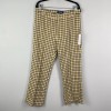 ModCloth Plaid Pants Womens 14 Yellow Black Boho Retro 90s
