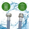 LICHTBLAU Extension Inlet Hose I 2 m I with Metal