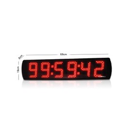 Ganxin 5 Inch LED Race Clock with Tripod for Running Events,Race Timing Clock,Gym Timer Clock on Stand, Marathon Countdown Clock, Count Up,Stopwatch,Remote Control&APP Control,Brightness Adjustable
