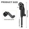 Aswalling 6Pcs Right Angle Drill Attachment Set with 105° Angle