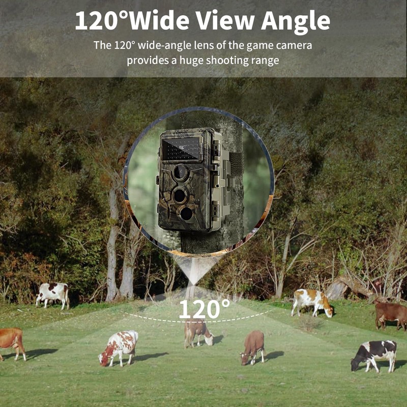 Folgtek Hunting Kamea 48MP Wildlife Observation Camera 1296P (1, Brown)