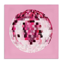 Stupell Industries Dazzling Pink Disco Ball Shining Geometric Pattern, Design by Hey Bre! Creative Studio