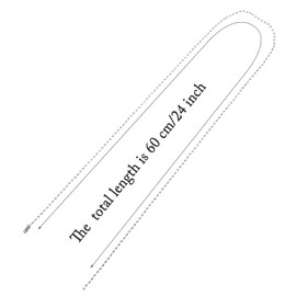 Shapenty 2.4mm Metal Bead Ball Chains Connector Clasp for Key Chain Price Dog Tags Label DIY Craft Necklace Pendant Jewelry Finding Making, 15PCS (Silver, 60cm)