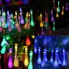 DropShaped 30 LED Solar String Light Waterproof Garden Decoration Light