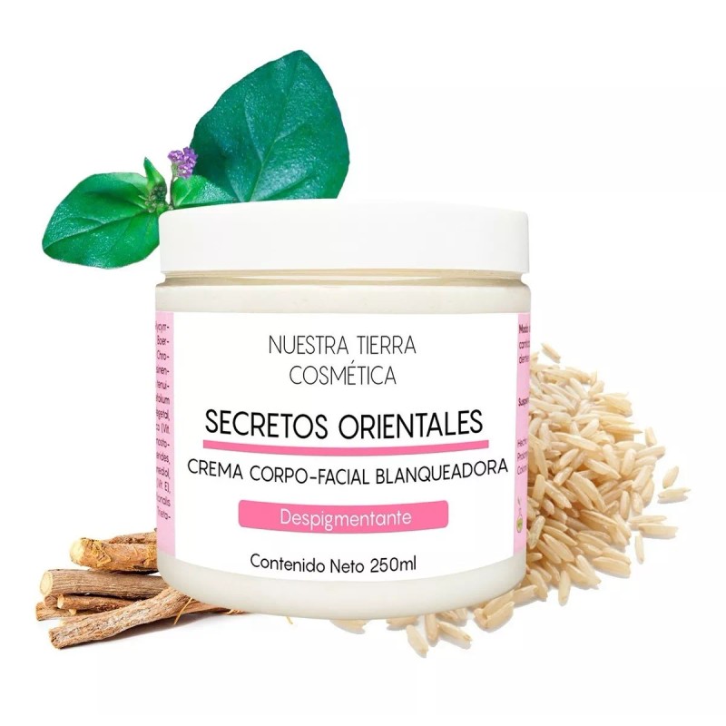 Nuestra Tierra Cosmética Crema Secretos Orientales Granel Tarro Con 250grs