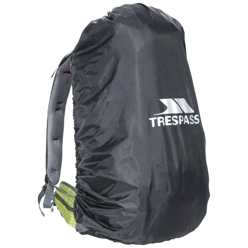 Trespass Waterproof Rucksack Rain Cover for Backpacks, Black, Medium