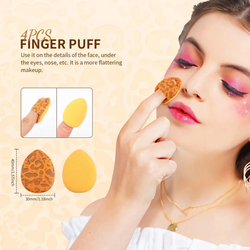 ..docolor Brochas De Maquillaje Leopardo 14 Piezas Base Sint