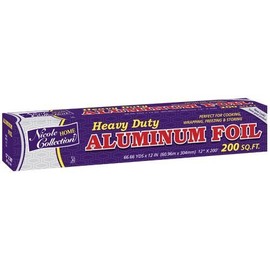 Aluminum Foil Premium Roll - 12" x 200" (1 Count) - Easy Tear Aluminum Foil - Perfect For Multipurpose Kitchen & BBQ Use