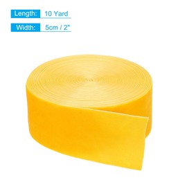 MECCANIXITY Velvet Ribbon 2 Inch x 10 Yard Single Face Spool Silky Velvet Fabric for Bouquets DIY Crafts Gift Wrapping Wedding Party Ginger