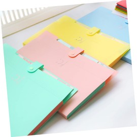 Operitacx Pack of 2 5 Expandable Folders File Folder Organiser Document Organiser Folder Divider Pastel File Organiser School Supplies Red File Folder Accordian Folder Cute A4 Accordion