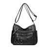 WITERY Crossboby Bag for Women - Soft PU Leather Multi-Pocket