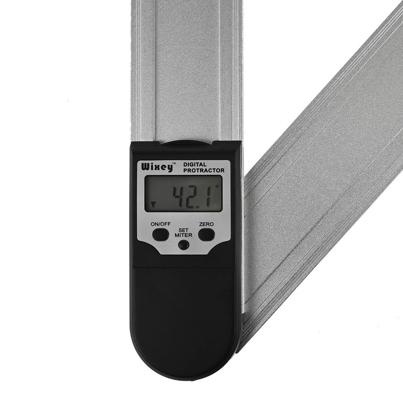 8" (203mm) Wixey Digital Protractor with Miter Function
