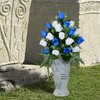 Cemetery Vase, Memorial Grave Vase with Ground Spikes, Angel Vases