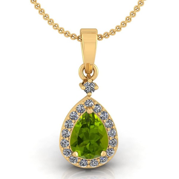 LMDPRAJAPATIS Piedra natal natural de 8,50 quilates, piedra de peridoto