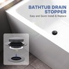 Matte Black Universal Tip Toe Tub Stopper Replacement, Pop Up