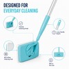 Long-Handle Baseboard Cleaner Mop, 112 cm Swivel Cleaning Tool with