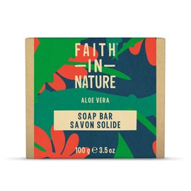 Faith In Nature Natural Aloe Vera Hand Soap, Soothing, Vegan & Cruelty Free, SLS and Paraben Free, 100g