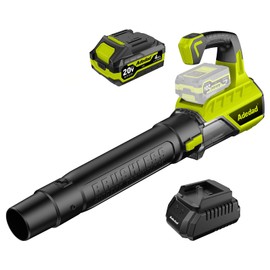 Brushless Cordless Leaf Blower with 1x4.0Ah Batteries & Charger – Electric Leaf Blower for Lawn Care Yard Patio and Dust Remove Lightweight & Powerful Battery-Powered Blowers 600CFM