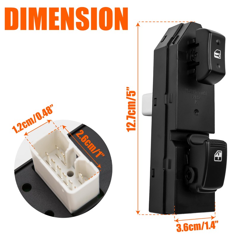 Power Window Switch 935752E100 for Hyundai Tucson 2005-2009 JM Model,