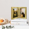 Frametory, 5x7 Double Picture Frame Hinged 2 Photos Frame Collage,