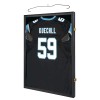 Black Wood Lockable Jersey Shadow Box Frame UV Resistant Sports