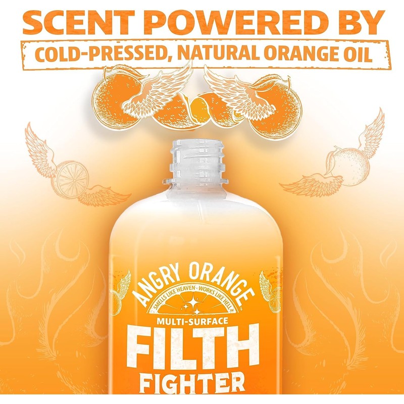 ANGRY ORANGE Citrus Multipurpose Cleaner Spray for Kitchen and Bathroom